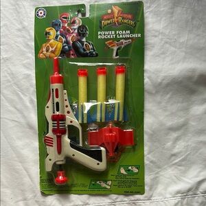 Power Ranger Foam Rocket Launcher - Red and White